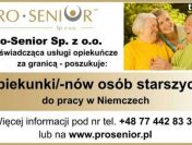 PILNIE poszukiwana opiekunka dla seniorki z okolic Bochum