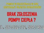 Ile kosztuje zgłoszenie do CRO ? tel. 504-746-203. pompy, ciepła