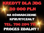 NOWOŚĆ! Kredyt dla FIRM 80 000 PLN na 96 mies. BARDZO DUŻA PRZYZNAWALNOŚĆ!